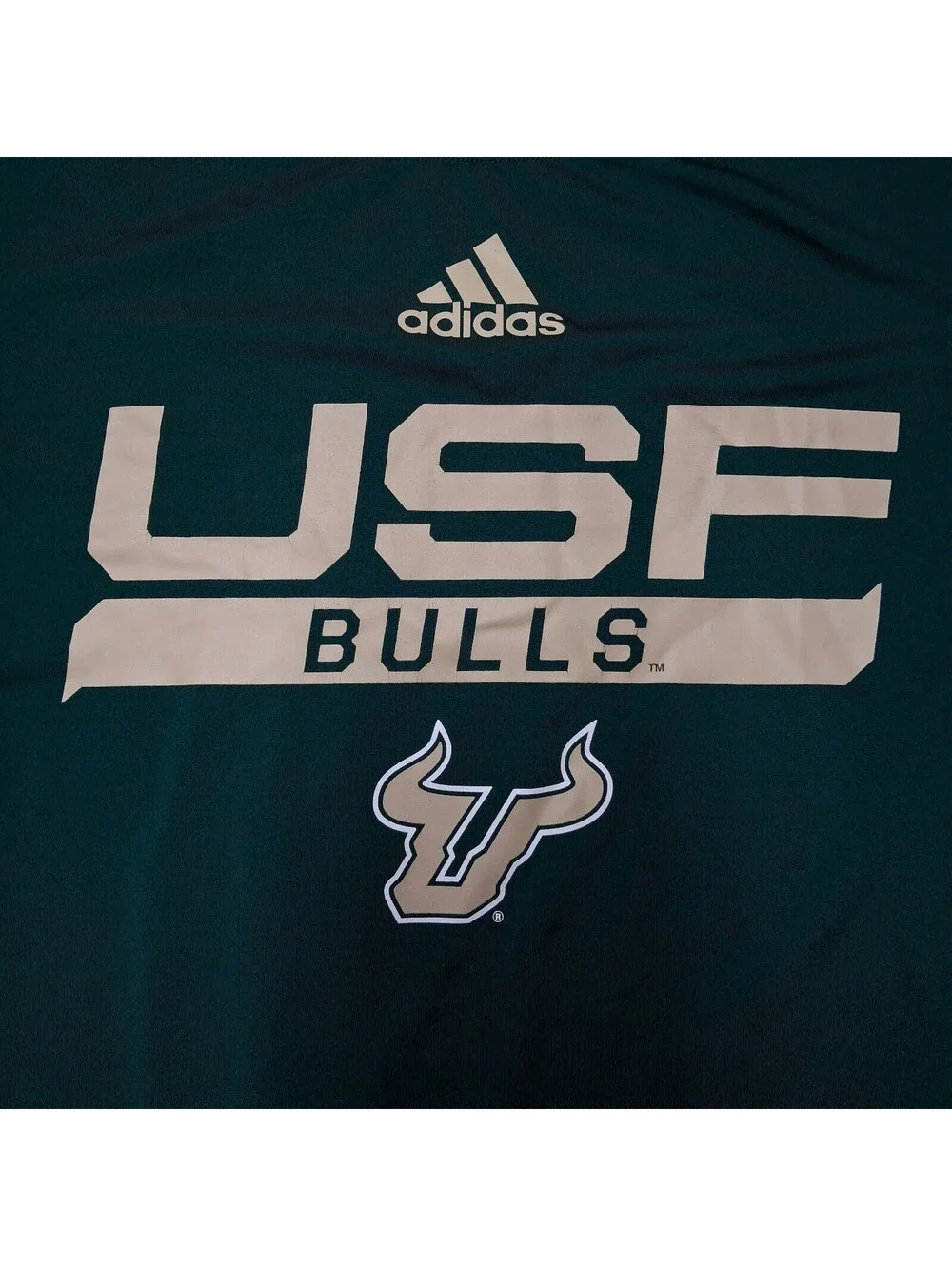Adidas South Florida USF Bulls Performance T-Shirt Men’s Large Green NCAA